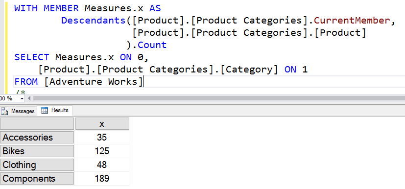 MDX - Counting Members at a Hierarchy Level Image