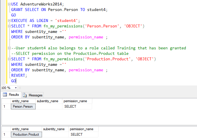 SQL Server – Password & Privilege Checking